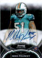 Mike Pouncey #BSAMP Football Cards 2011 Bowman Sterling Autograph Prices
