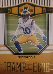 Eric Weddle Football Cards 2022 Panini Donruss Champ is Here Prices