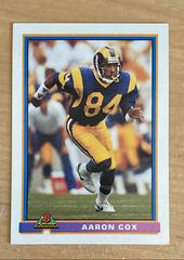Aaron Cox Football Cards 1991 Bowman Prices