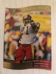 Terry Allen #9 Football Cards 1997 Upper Deck Memorable Moments Prices
