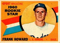 Frank Howard [Rookie Star] Baseball Cards 1960 Topps Prices