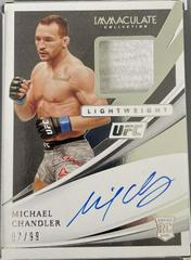 Michael Chandler [Memorabilia Autograph] #108 Ufc Cards 2021 Panini Immaculate UFC Prices