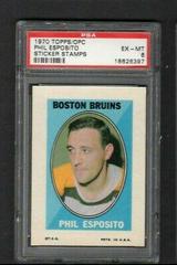 Phil Esposito Hockey Cards 1970 Topps OPC Sticker Stamps Prices