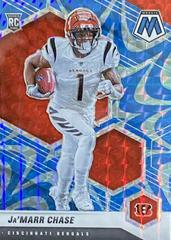 Ja'Marr Chase [Reactive Blue Mosaic] Football Cards 2021 Panini Mosaic Prices