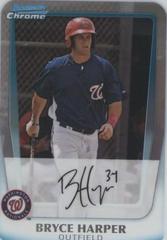 Bryce Harper [Autograph] Baseball Cards 2011 Bowman Chrome Prospects Prices