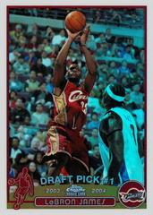 LeBron James [Refractor] Basketball Cards 2003 Topps Chrome Prices