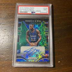 Shaquille O'Neal [Choice Prizm Green] #SON Basketball Cards 2019 Panini Prizm Signatures Prices