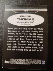 Card Back | Frank Thomas [1975 mini] Baseball Cards 2011 Topps Lineage