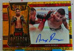 Alex Perez [Gold Disco] #OA-APZ Ufc Cards 2022 Panini Select UFC Octagon Action Signatures Prices