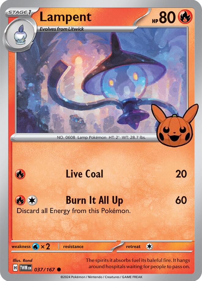 Lampent #37 Pokemon Trick or Trade 2024