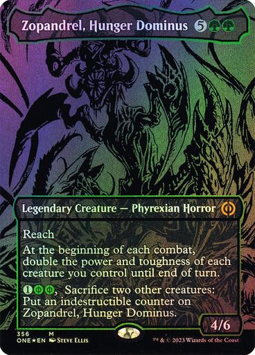 Zopandrel, Hunger Dominus [Oilslick] #356 Magic Phyrexia: All Will Be One