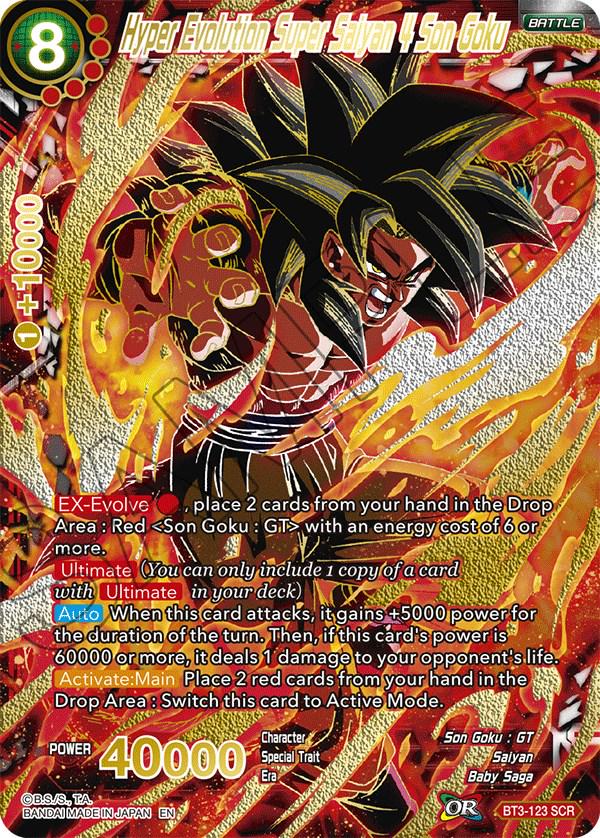 Hyper Evolution Super Saiyan 4 Son Goku [SCR Foil] BT3-123 Dragon Ball Super Expansion Set: 5th Anniversary Set