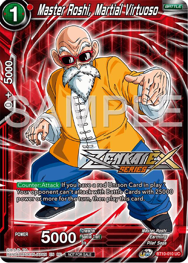 Master Roshi, Martial Virtuoso BT10-010 Dragon Ball Fusion World Promos