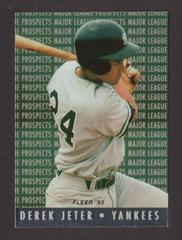 Derek Jeter [Licensor Logos on Back] #7 Baseball Cards 1995 Fleer Major League Prospects Prices