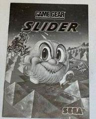 Slider - Manual | Slider Sega Game Gear