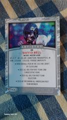 Back  | David Bell Football Cards 2022 Sage Artistry