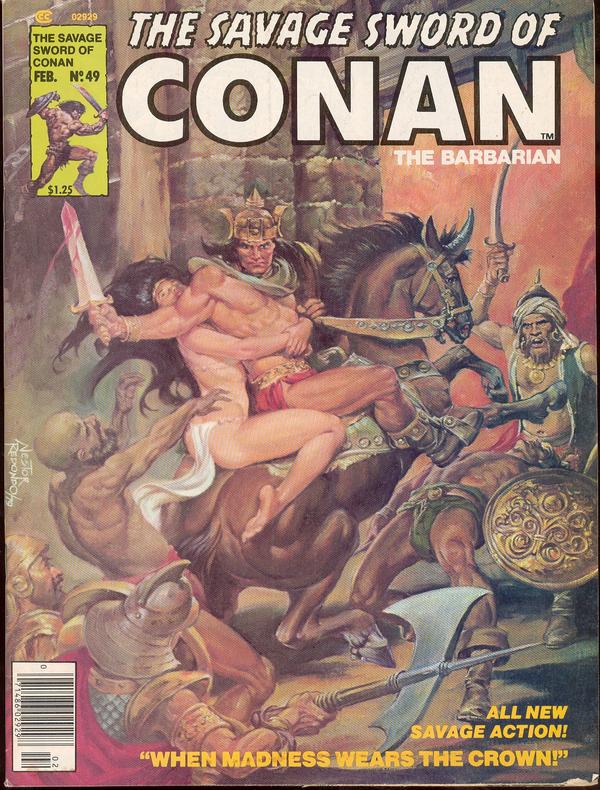 Savage Sword Of Conan The Barbarian #49 (1980) Comic Books Savage Sword of Conan the Barbarian