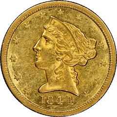 1844 O Coins Liberty Head Half Eagle Prices