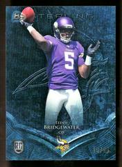 Teddy Bridgewater [Blue Wave Refractor] #3 Football Cards 2014 Bowman Sterling Prices