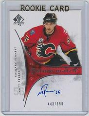 Matt Pelech [Autograph] Hockey Cards 2009 SP Authentic Prices