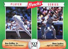 Dave Justice, Ken Griffey Jr. #15 Baseball Cards 1992 French's Prices