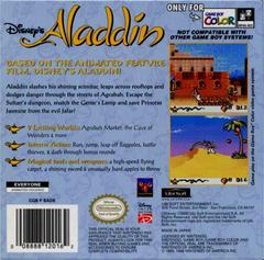 Aladdin - Back | Aladdin GameBoy Color