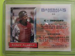 Alomar #26 Reverse | Sandy Alomar Jr Baseball Cards 1993 Topps