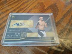 Rory MacDonald [Silver] Ufc Cards 2016 Topps UFC Top of the Class Autographs Prices