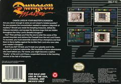 Dungeon Master - Back | Dungeon Master Super Nintendo