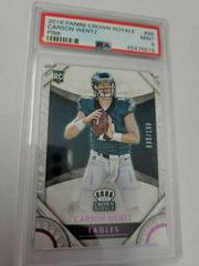 Carson Wentz [Pink] #96 Football Cards 2016 Panini Crown Royale Prices