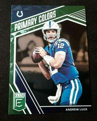 Andrew Luck [Green] #PC-9 Football Cards 2019 Donruss Elite Primary Colors Prices
