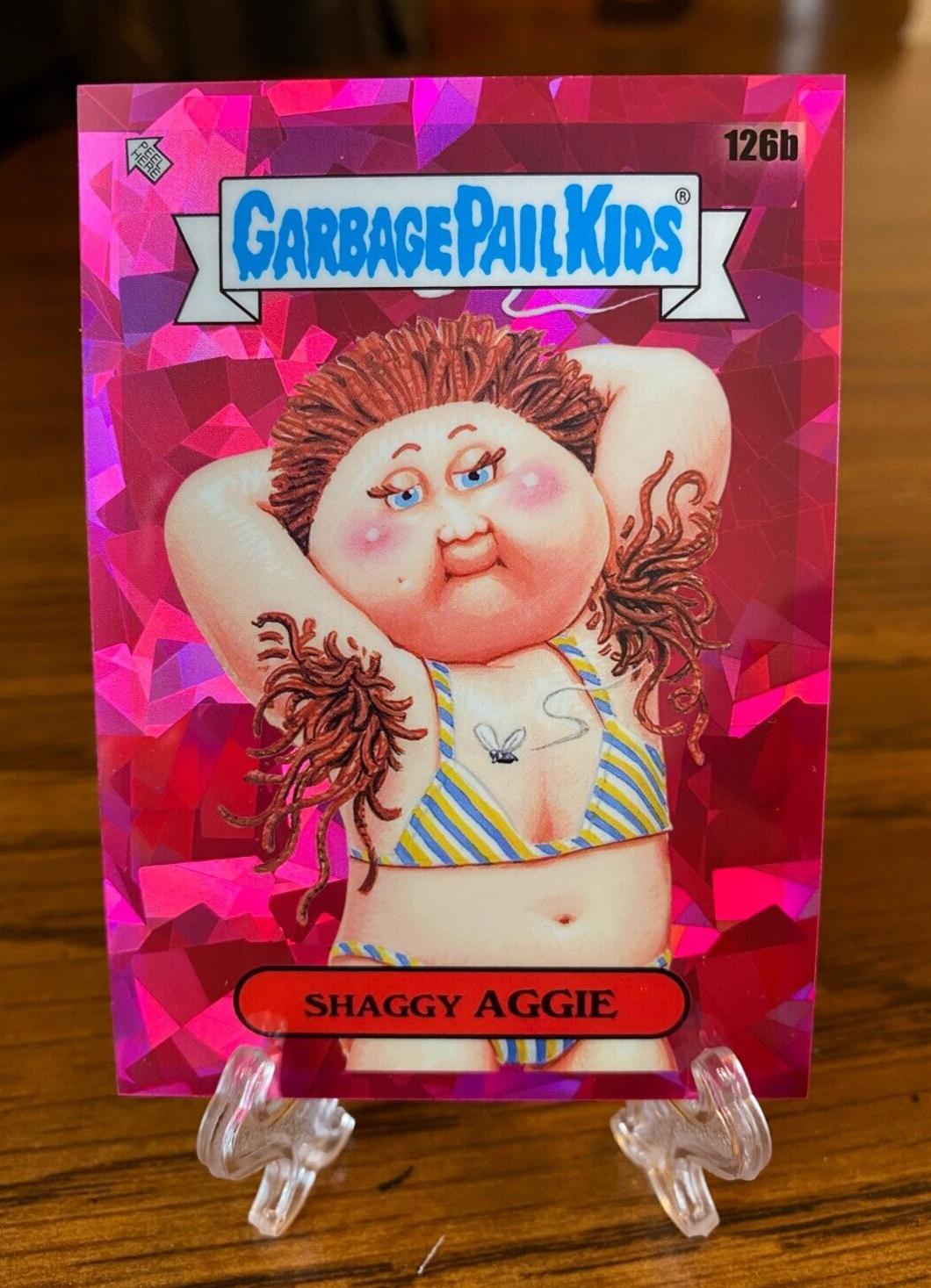 SHAGGY AGGIE [Padparadscha] #126b Garbage Pail Kids 2021 Sapphire