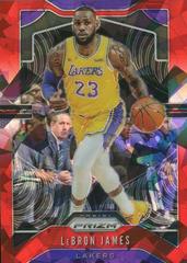 LeBron James [Red Ice] #129 Basketball Cards 2019 Panini Prizm Prices