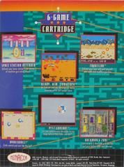 Back Cover | Menacer: 6-Game Cartridge Sega Genesis