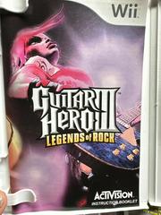 Front Of Manual | Guitar Hero III Legends of Rock [Not For Resale] Wii