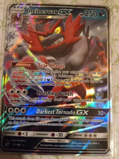 Incineroar GX Ungraded Pokemon Team Up