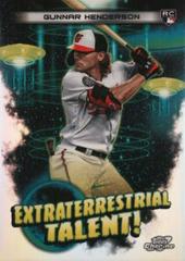 Gunnar Henderson #ET-6 Baseball Cards 2023 Topps Cosmic Chrome Extraterrestrial Talent Prices