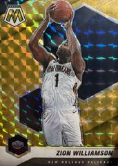 Zion Williamson [Gold Mosaic] Basketball Cards 2020 Panini Mosaic Prices
