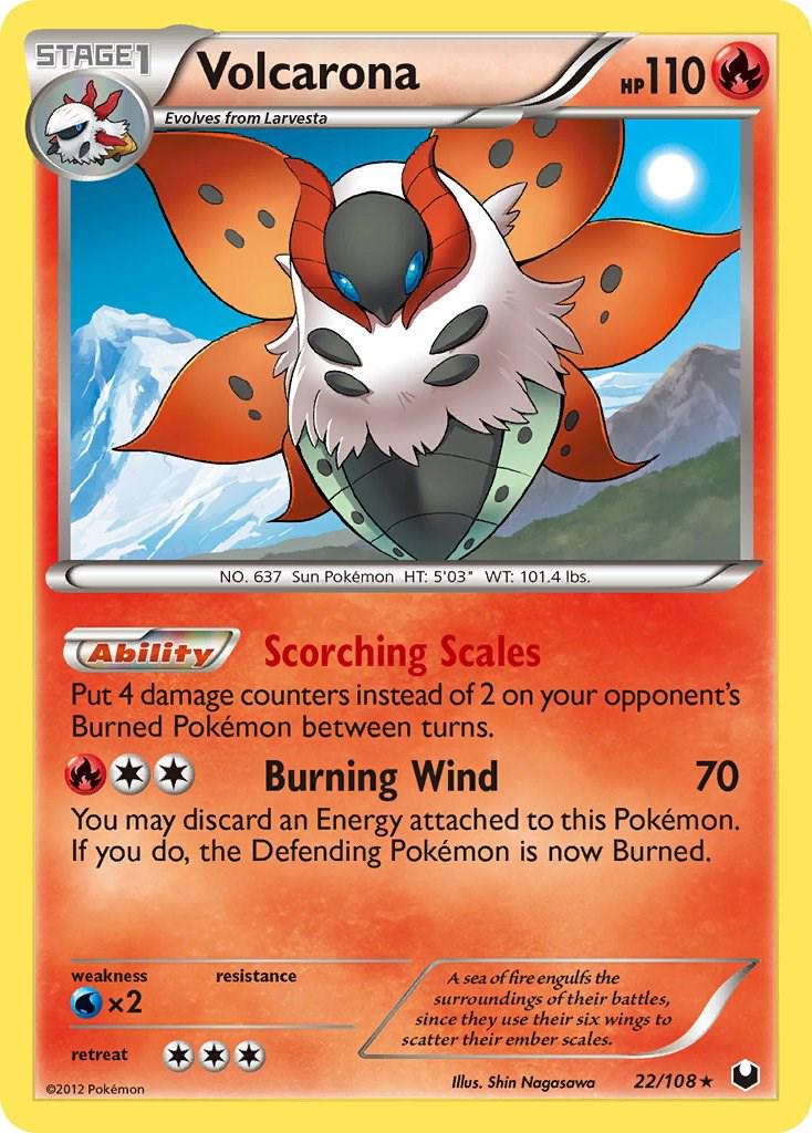 Volcarona #22 Pokemon Dark Explorers