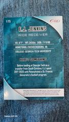 Back  | E. J. Jenkins [Red] Football Cards 2023 Sage