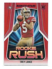 Trey Lance [Red and Blue] Football Cards 2021 Panini Rookies and Stars Rush Prices