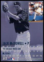 Back Of Card | Jack McDowell Baseball Cards 1995 Ultra Gold Medallion