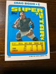 Craig Biggio, R. Roomes , R. Murphy #22 Baseball Cards 1990 Topps Stickercard Prices