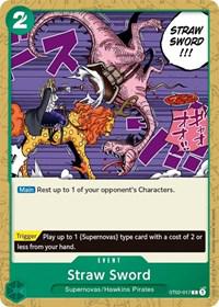 Straw Sword ST02-017 One Piece Starter Deck 2: Worst Generation