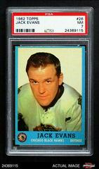 Jack Evans #26 Hockey Cards 1962 Topps Prices