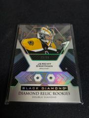 Jeremy Swayman [Double] Hockey Cards 2021 Upper Deck Black Diamond Rookie Relic Prices