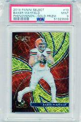 Baker Mayfield [Gold Prizm] Football Cards 2019 Panini Select Phenomenon Prices
