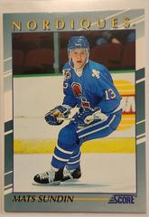 Mats Sundin #3 Hockey Cards 1992 Score Young Superstars Prices