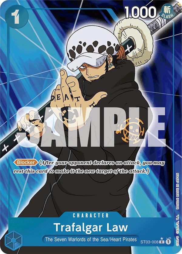 Trafalgar Law [Jolly Roger PRB-01] ST03-008 One Piece Starter Deck 3: The Seven Warlords of the Sea