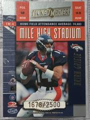Back Of Card | Terrell Davis / Brian Griese Football Cards 1999 Leaf Rookies & Stars Ticket Masters